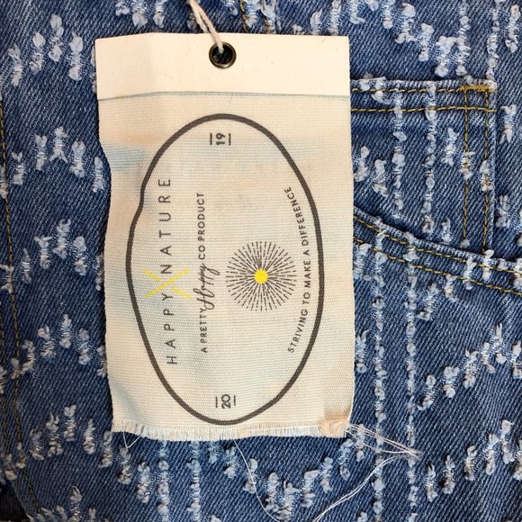 Happy Nature Designer Denim Overall shorts. AU Size L. - Picture 3 of 5